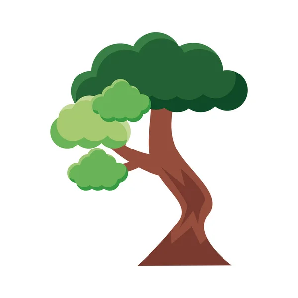 Dallanmış ağaç biçimi simgesi — Stok Vektör