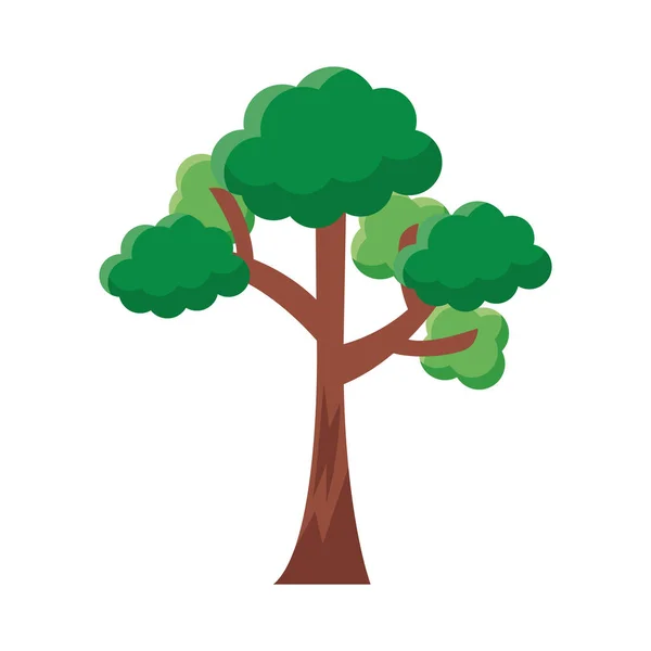 Árvore ramificada ícone de estilo plano — Vetor de Stock