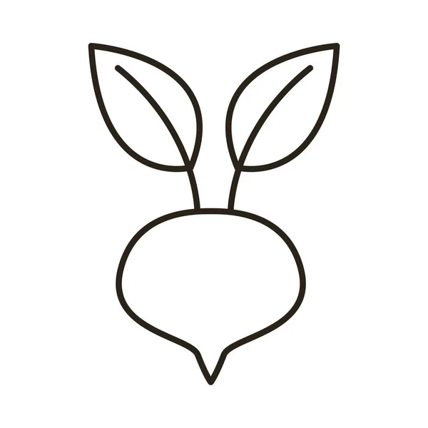 Oktoberfest cerise fruit ligne style icône — Image vectorielle