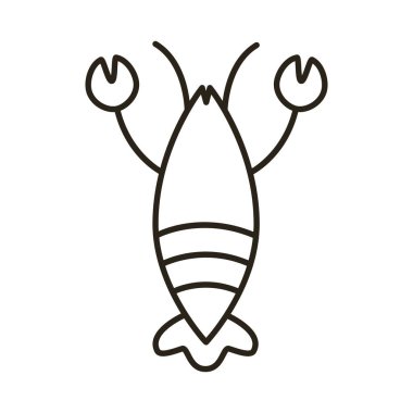 Istakoz deniz ürünleri tarzı simge