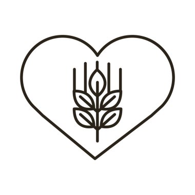 Alman bayrağı taşıyan kalp oktoberfest satır simgesi