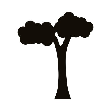 dallanmış ağaç silueti biçim simgesi