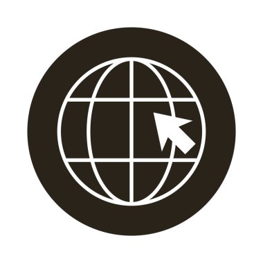 ok fare blok biçim simgesine sahip dünya gezegeni