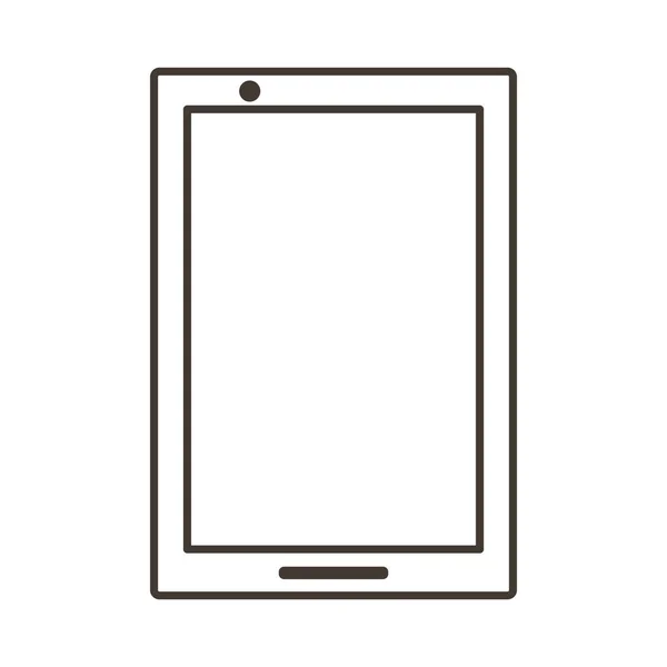 Appareil smartphone style ligne électronique — Image vectorielle