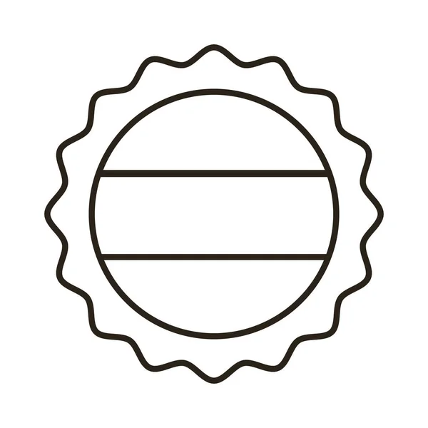 Capac de bere cu emblemă de linie de pavilion germany — Vector de stoc