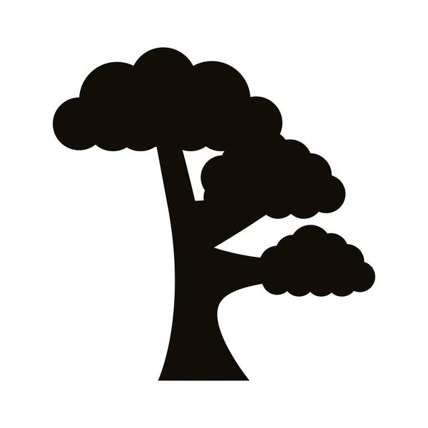 Ikona stylu drzewa liściastego — Wektor stockowy