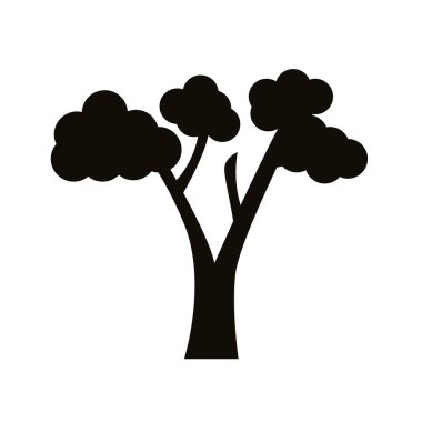 dallanmış ağaç silueti biçim simgesi
