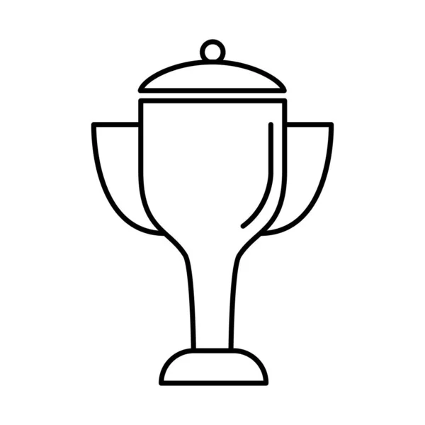 奖杯杯奖线风格图标 — 图库矢量图片