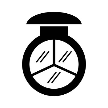 Aynalı gölge renk pudrası siluet biçimi simgesi oluşturur