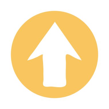 yukarı ok yönü blok biçim simgesi