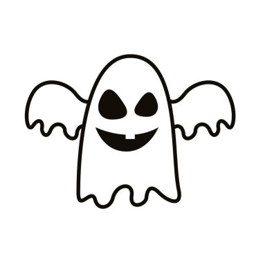 Cadılar Bayramı hayalet tarzı satır simgesi