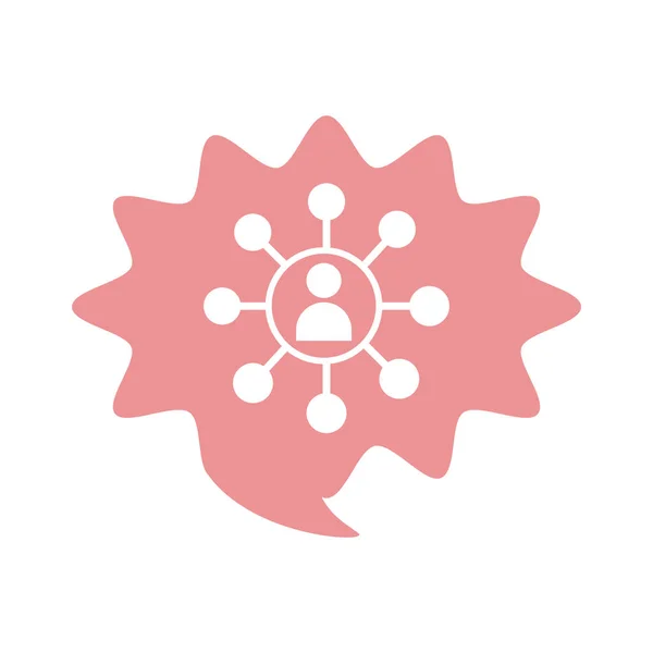 具有网线扁平样式图标的avatar用户 — 图库矢量图片