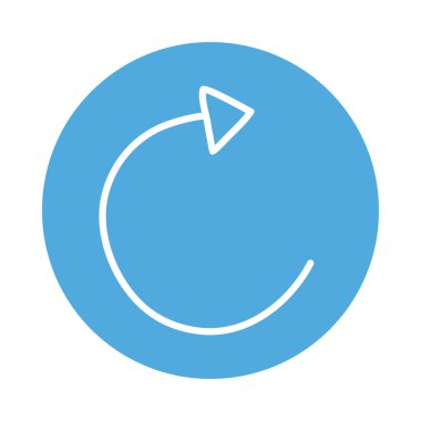 ok ince yönü blok biçim simgesini yeniden yükle