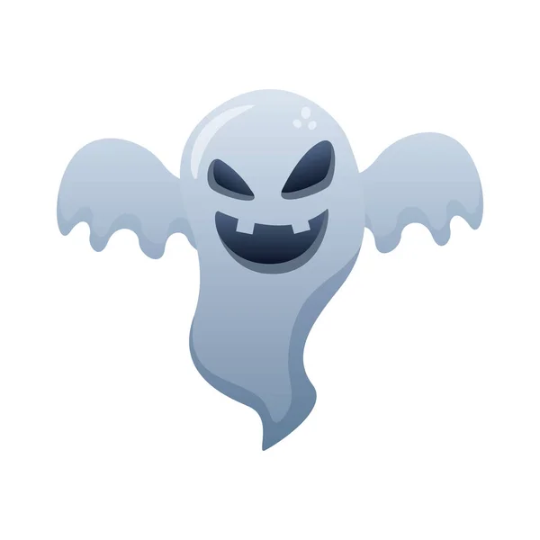 Halloween Phantom schwebenden Stil degradierenden Symbol — Stockvektor