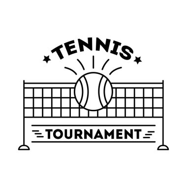 Harfli ve net satır biçimindeki tenis sporu