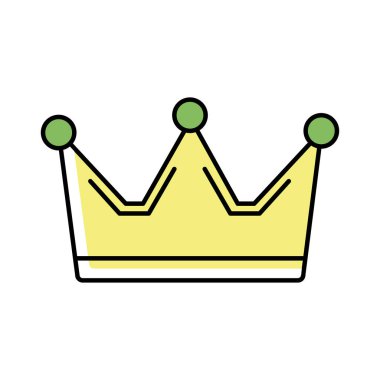 taç kral satırı ve biçim simgesini doldur