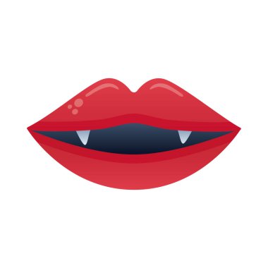 Dracula Ağzı Cadılar Bayramı dejenere edilmiş biçim simgesi