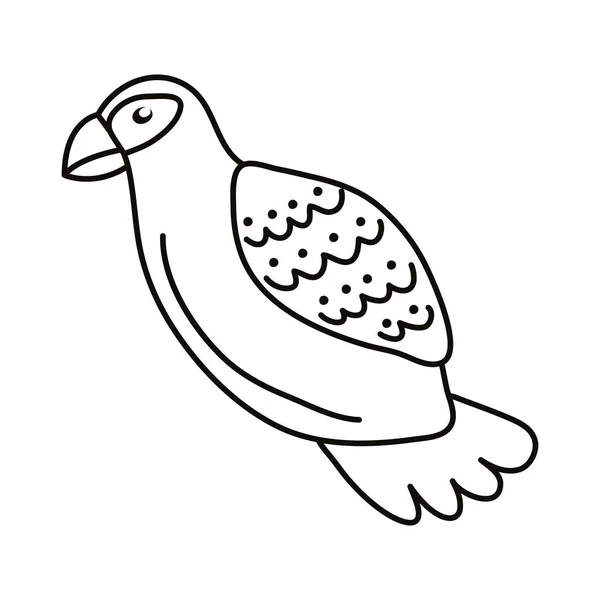 Екзотична мексиканська піктограма стилю птахів — стоковий вектор
