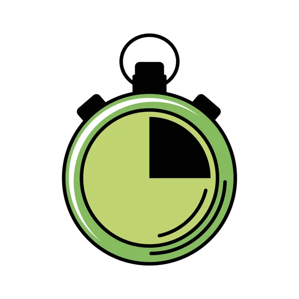 Cronómetro línea de tiempo e icono de estilo de relleno — Vector de stock