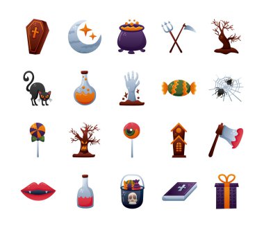 20 cadılar bayramı simgesi demeti