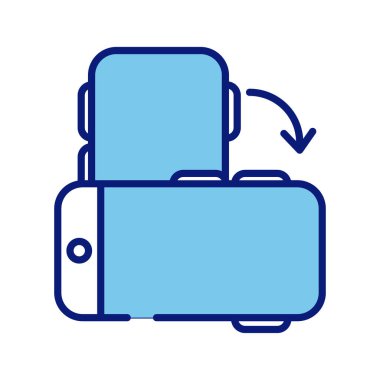 Ok satırlı akıllı telefon aygıtları ve biçim simgelerini doldur