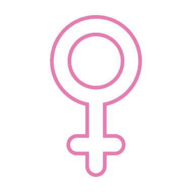 kadın cinsiyet çizgisi biçimi simgesi