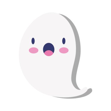 Cadılar bayramı hayalet tarzı düz simge