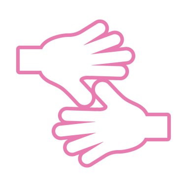 İnsan eli pembe çizgiyi durdurur.