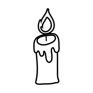 Cadılar Bayramı mum çizgisi biçimi simgesi