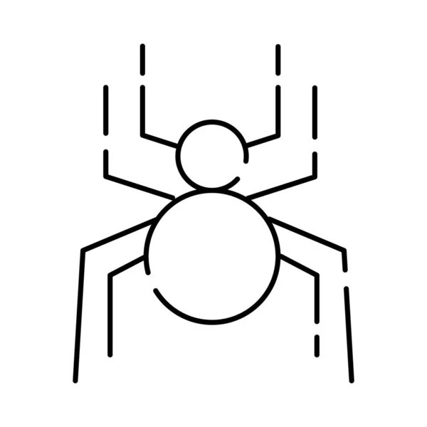 Halloween spider line style icon — Stockový vektor