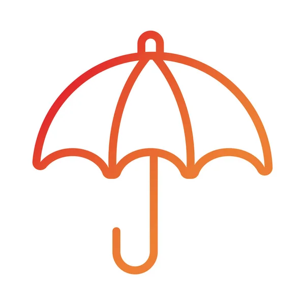 Umbrella insurance gradient style icon — Stock Vector