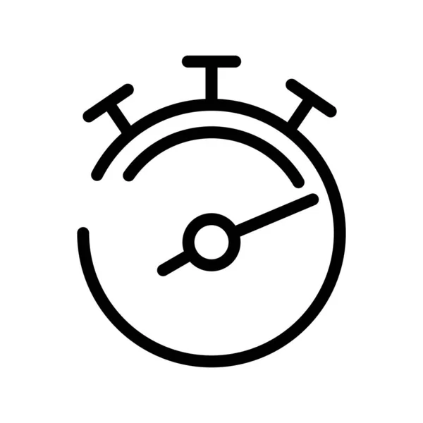 Chronomètre chronomètre ligne style icône — Image vectorielle