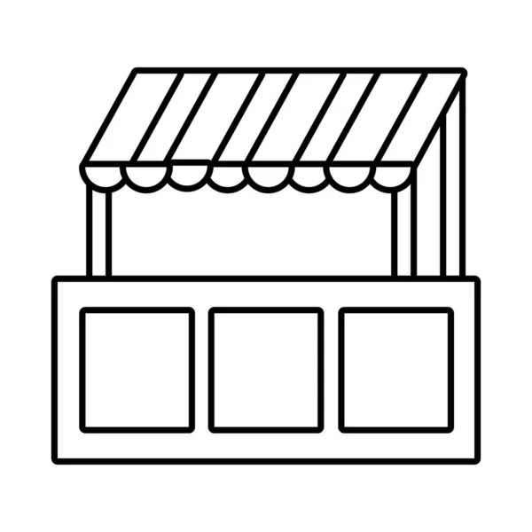 Férová ikona ve stylu kiosku — Stockový vektor