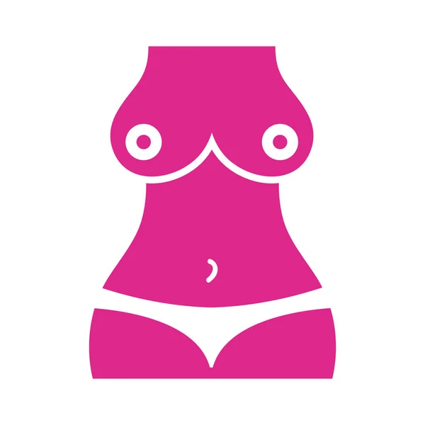 Mulher mama figura corpo silhueta estilo ícone —  Vetores de Stock