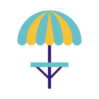 Şemsiye düz stil ikonlu adil masa