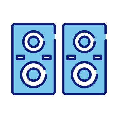 hoparlörler ses satırı ve biçim simgesi