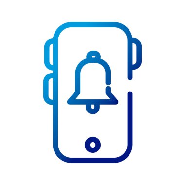 çan gradyan biçim simgesine sahip akıllı telefon