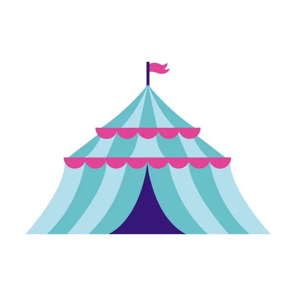 Sirk çadırı düz stil ikonu — Stok Vektör