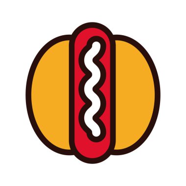 hot dog fast food hattı ve doldurma stili