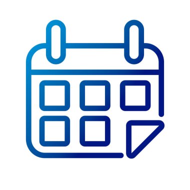 takvim hatırlatıcı biçim gradyan simgesi