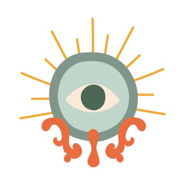 Cadılar bayramı göz düz biçim simgesi