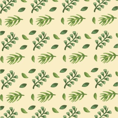 Yaprak desenli dallar ayrıntılı arkaplan biçimi