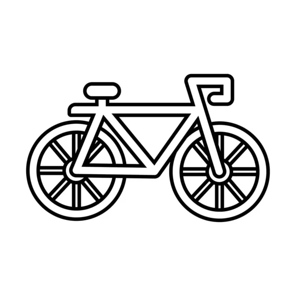 Spor bisiklet çizgisi biçimi simgesi — Stok Vektör