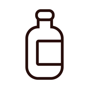 bira şişesi çizgisi tarzı simge