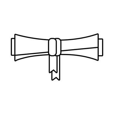 retro kağıt papirüs kolomb günlük çizgi biçimi simgesi