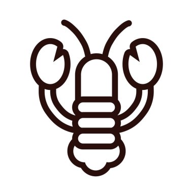 Istakoz deniz ürünleri tarzı simge