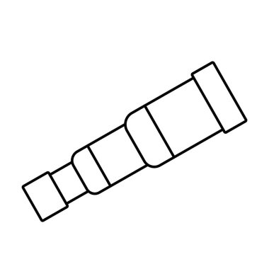 Deniz teleskobu çizgisi biçimi simgesi