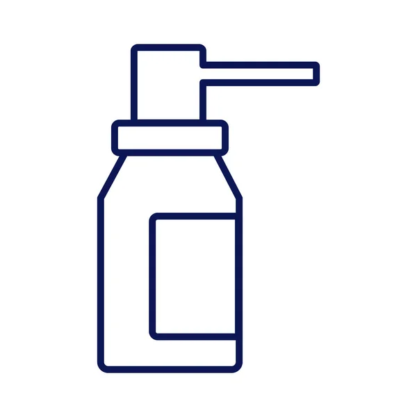 Spray bottle of medicine drugs line style icon — Stock Vector
