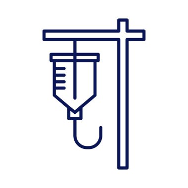 kan torbası tıbbi hat simgesi