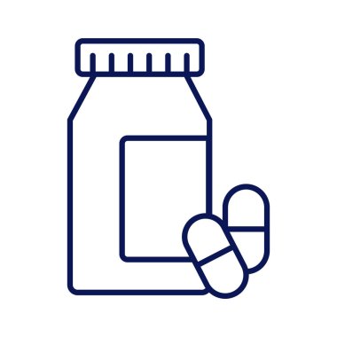 ilaç kapsülleri şişe çizgisi biçiminde uyuşturucular